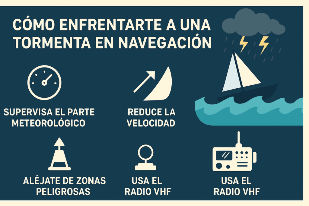 Cómo enfrentarte a una tormenta en navegación