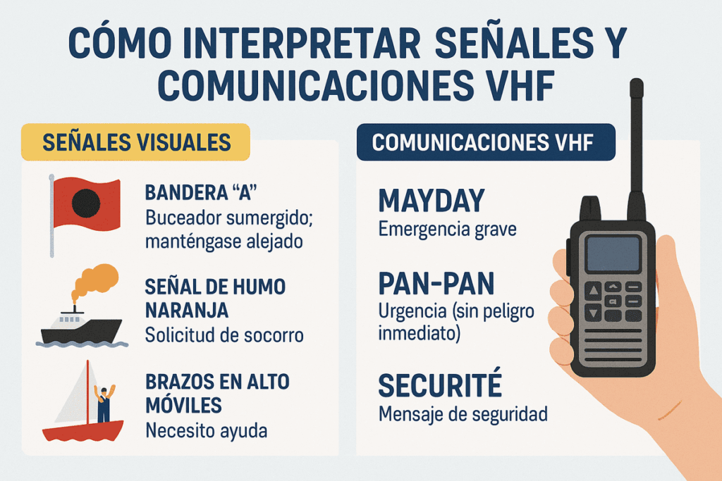 Cómo interpretar señales y comunicaciones VHF